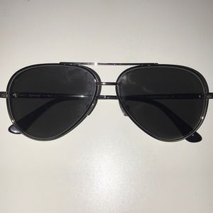 YSL silver aviator sunglasses.